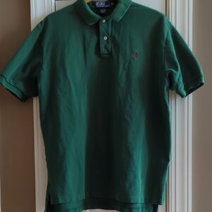 Ralph Lauren Green Polo Shirt Classic Design